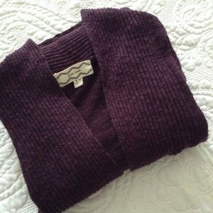 PINK ROSE PLUM FLY AWAY SWEATER S/M